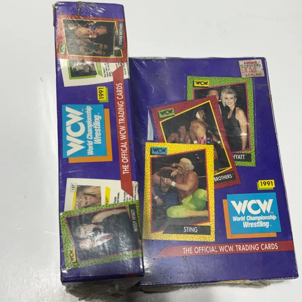 WCW World Championship Wrestling 1991 Trading Cards Sealed Box Lot of 2 Impel